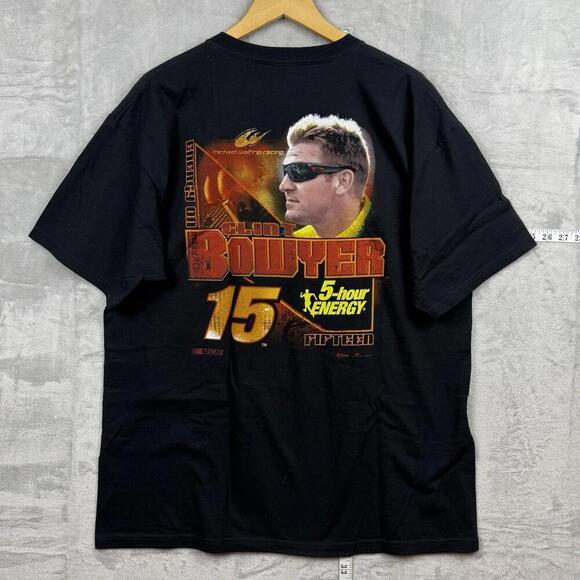 VTG Chase Authentics Clint Bowyer NASCAR Graphic T-Shirt XL 5-Hour Energy Car - Picture 2 of 7